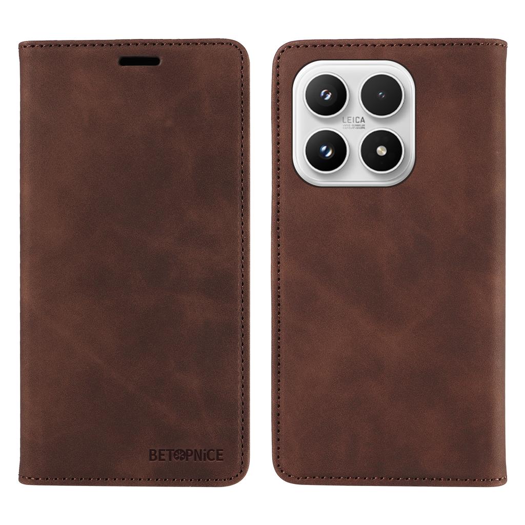 For Xiaomi 17 Case BETOPNICE Magnetic Closure RFID Blocking Wallet Stand Leather Phone Cover