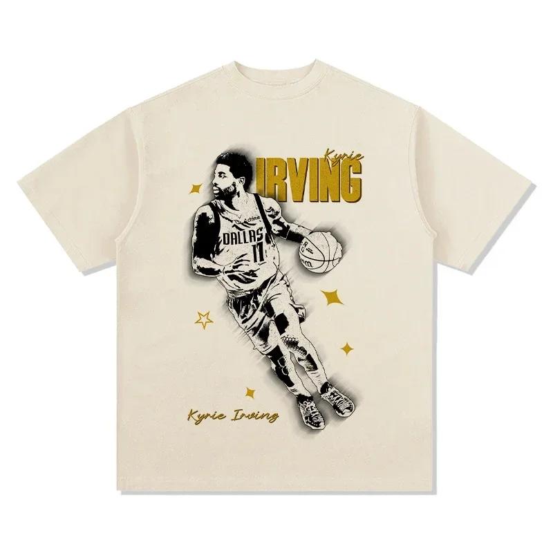 ZX TEE NBA star portrait short sleeved T-shirt  Printed Short Sleeve T-shirt Men Distress American Women Tshirt 2025