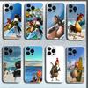Capa de Celular Chicken J-Joe Surf Para iPhone 16,15,14,13,12,11 Plus,Pro,Max,XR,XS,X,Plus,SE,Mini Capa Transparente Macia