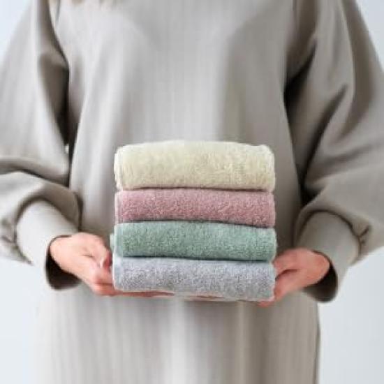 Imabari Certified Face Made in 34cm x BMP Mini Compact Hand Towel 3 Face Towels, KURASHITO, Japan, 75cm, 100% Cotton, Cotton, Towel, Towel, (Gray,