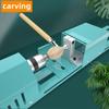 Upgraded Woodturning Lathe with Active Tail 110V-240V Mini Wood Lathe Machine Adjustable Rotary Tool 7-Speed Power Supply