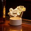 Racing 3D night light, 3D optical illusion light, atmosphere light suitable for bedroom, bedside and living room