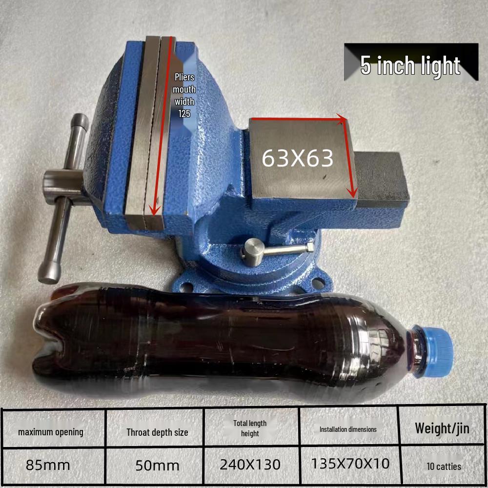 Industrial Heavy-Duty Bench Vise with Anvil - Available In Sizes 4" To 16"