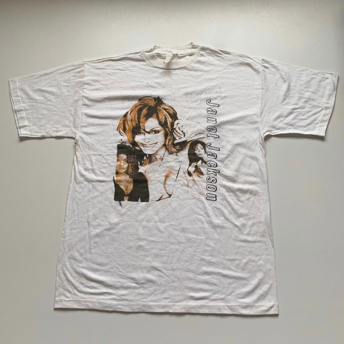Vintage 90s 1998 Janet Jackson Parking Lot Bootleg Tour Graphic T Shirt XL Rare Unisex T-Shirt S