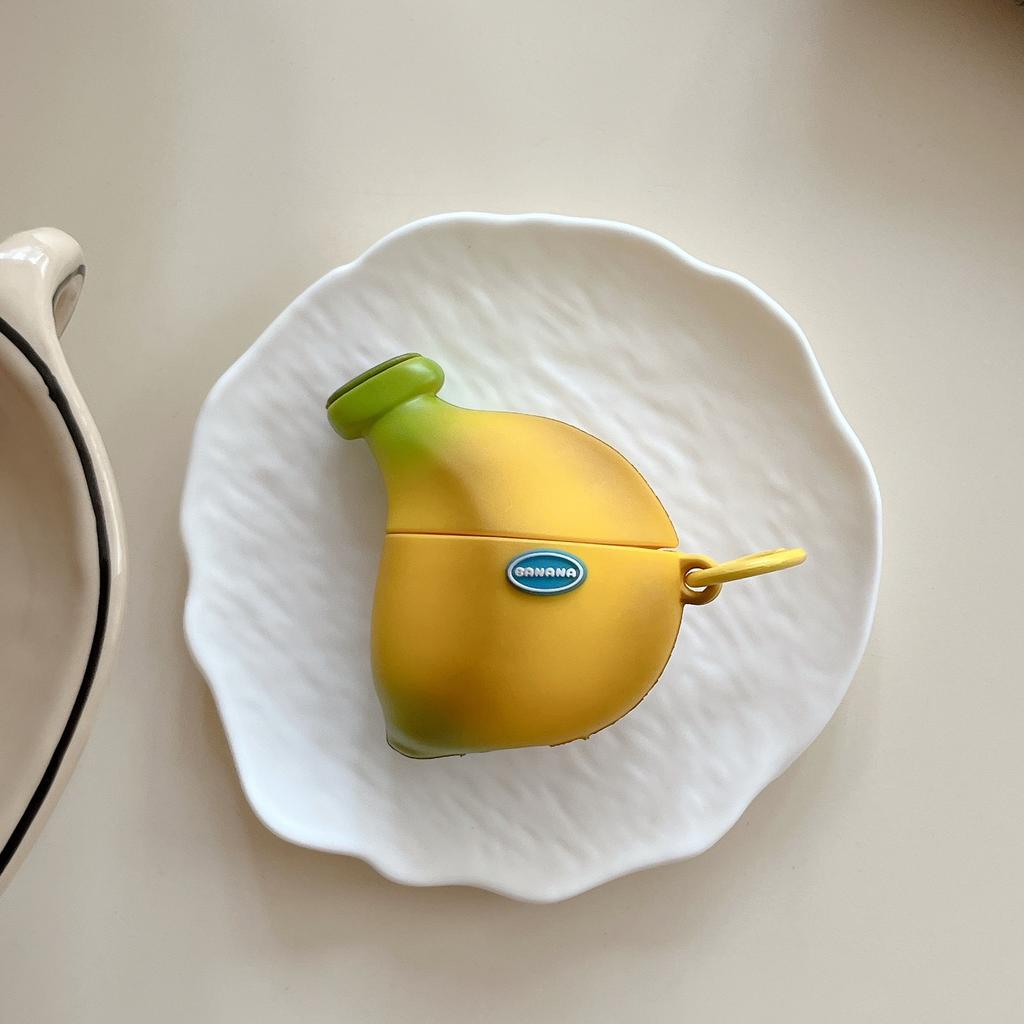 Cute Three-dimensional Banana AirPods Pro1 Apple Bluetooth Headset Case 1/1 Generation Cartoon Protective Case for Tide