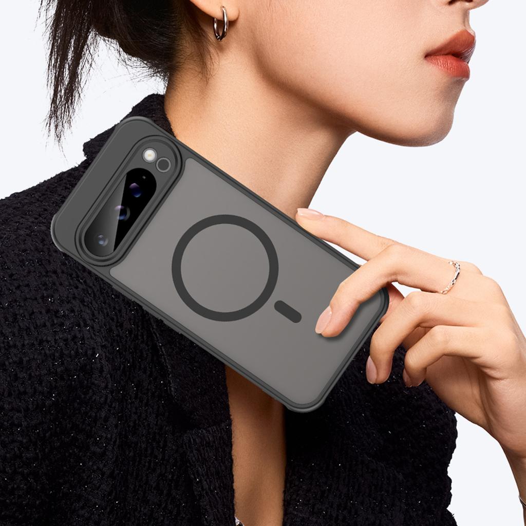 Google Pixel 9 Pro Phone Case,Magnetic Shockproof Phone Case,Bumper Hybrid Cover for Google Pixel 9 Pro