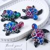 3D Sea Turtle Keychain Silicone Mold DIY Ocean Theme Animal Ornaments Tortoise Turtle Craft Making UV Epoxy Resin Jewelry Molds