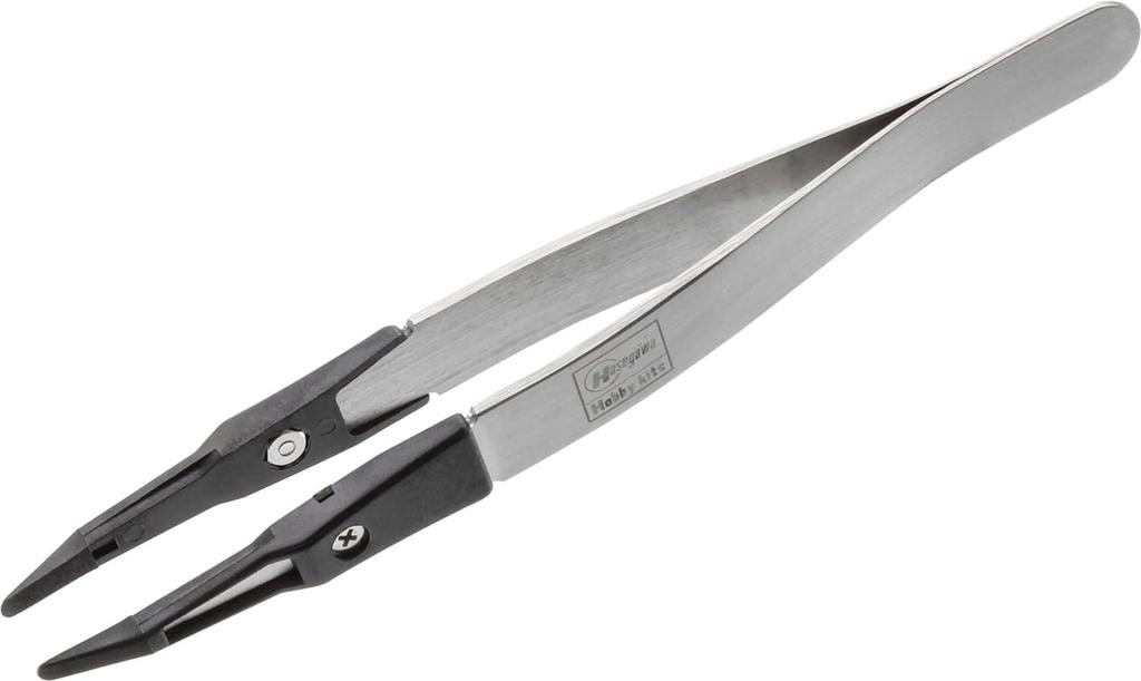 Hasegawa Hyper Tri-Tool Series Precision Tweezers for Plastic Models (HP3)