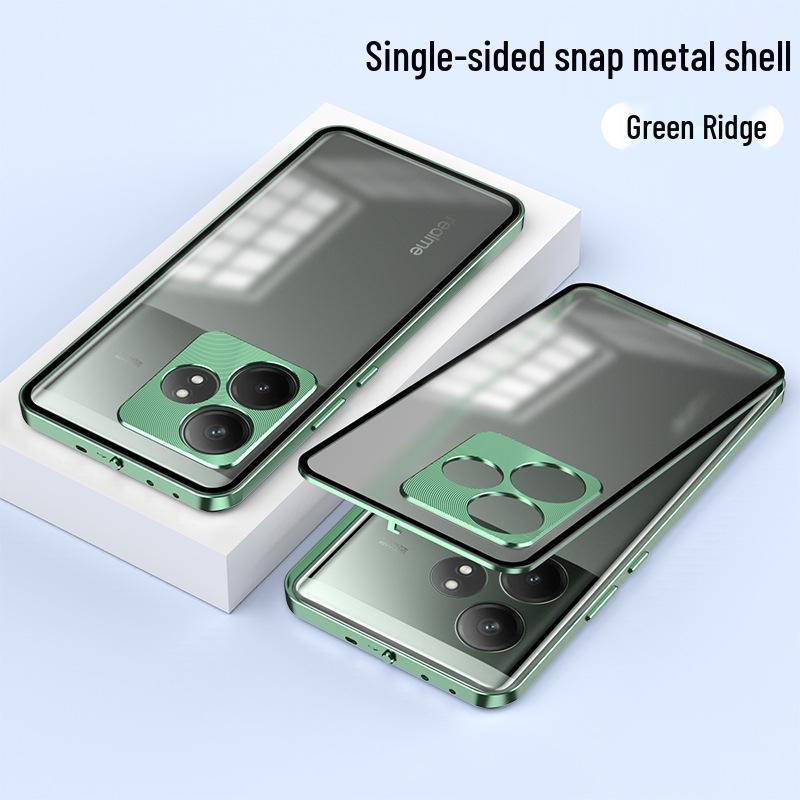 

RealMe GT7 Pro Magnetic Metal Protective Phone Case - Drop-Proof Mirror Design Realme GT Neo6SE/GT Neo6