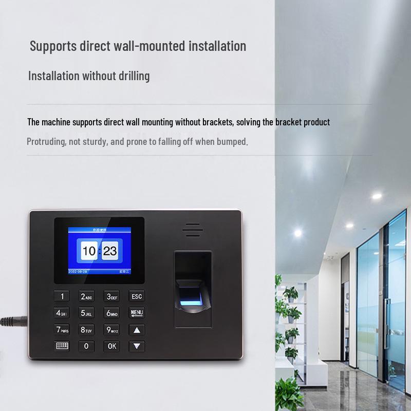 F06 Fingerprint Recognition Attendance Machine: 25-Language Support, Overnight Scheduling, Intelligent Employee Check-in/Check-out Reports