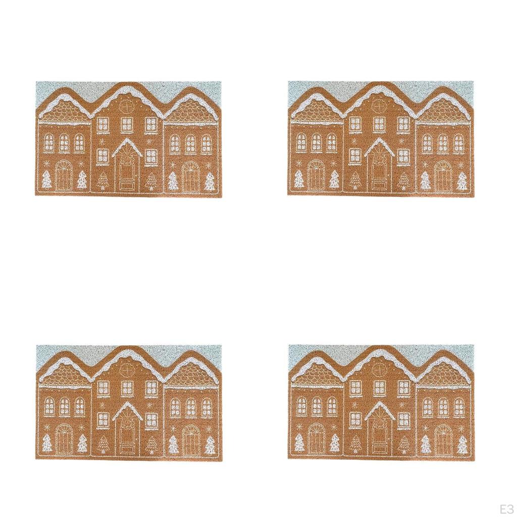 Christmas Welcome Doormat Pad House Decorative for Home Decor Garage 40cmx60cm