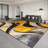 Loop Pile Modern Abstract Curve Design Household Carpet Thickened Non-slip Durable For Modern Living Room Decoration