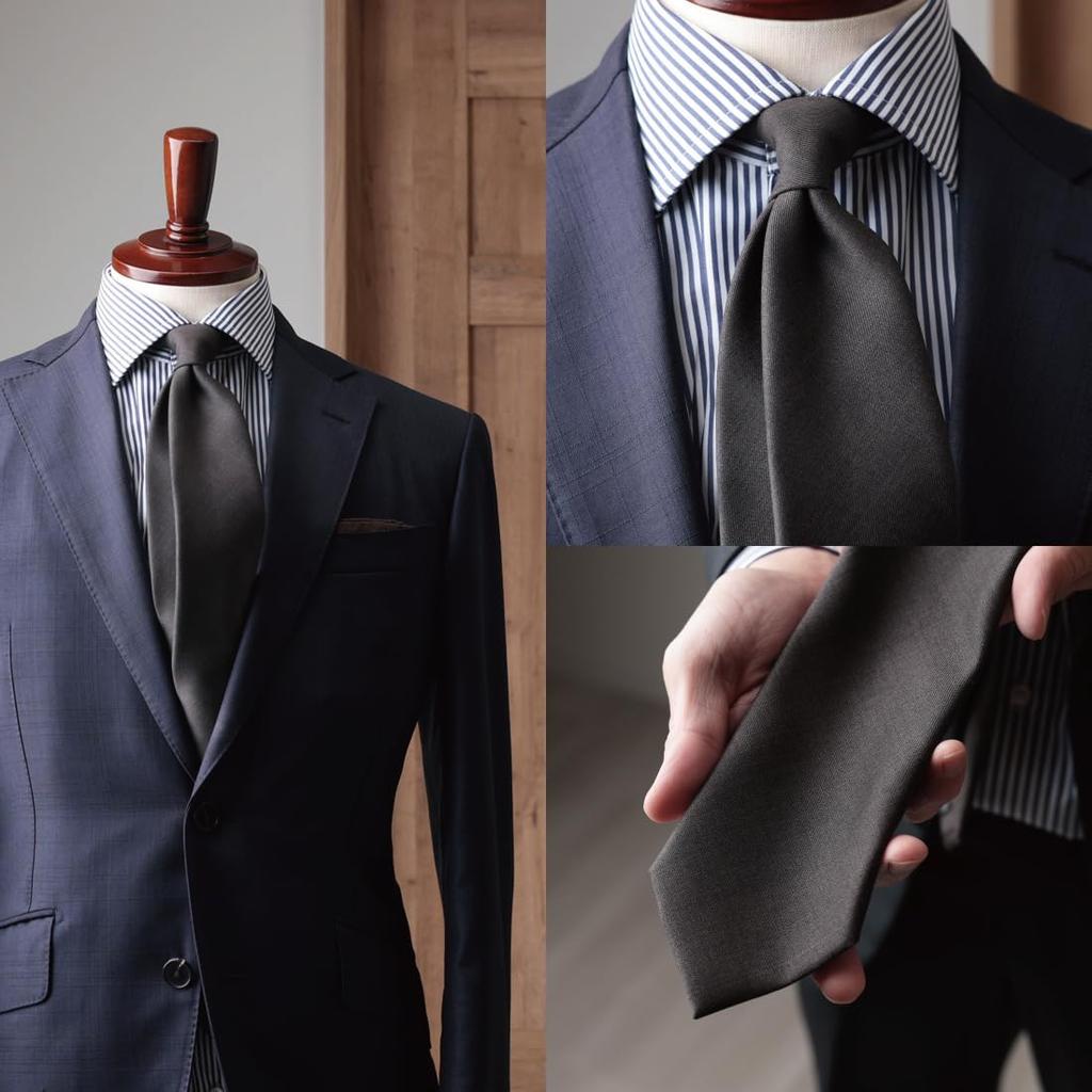 [Y&TAILOR] Wool Necktie, 6 Colors, Solid Color, TRABALDO TOGNA, Luxury Brand, Stylish Gift (Brown)