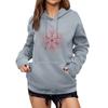 Women's Winter Christmas Printed Pullover Hooded Sweatshirt Fleece Long Sleeve Sweatshirt