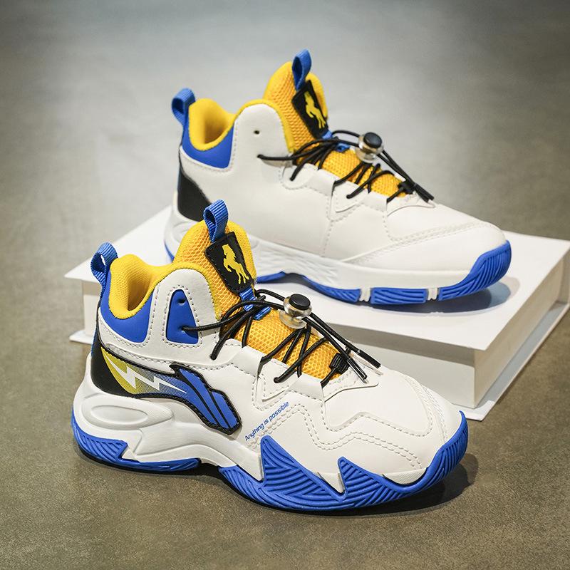 Red Hare Waterproof Boys' Basketball & Running Shoes - Anti-slip, Leather, Autumn/Winter