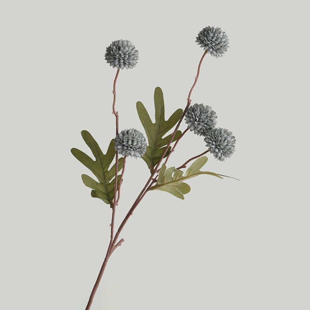 Pompon Chrysanthemum Artificial Silk Flowers 5 Heads Design Bridal Bouquet Dandelion Flower Ball Artificial Silk