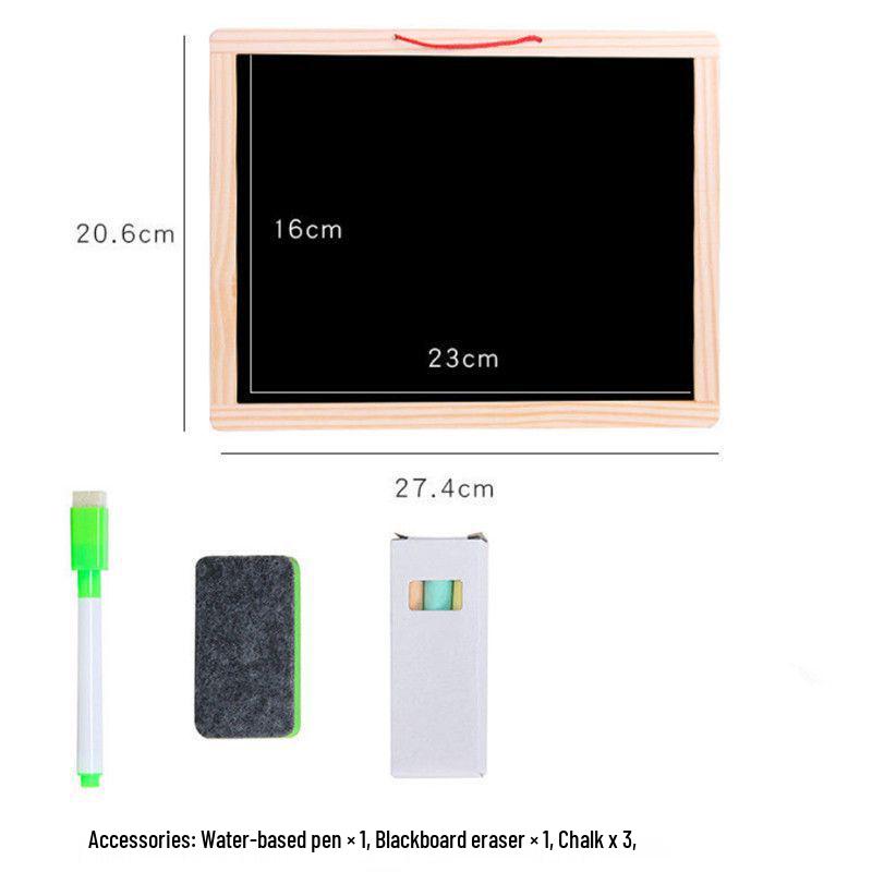 Magnetic Double-Sided Toddler Writing & Drawing Blackboard/Whiteboard