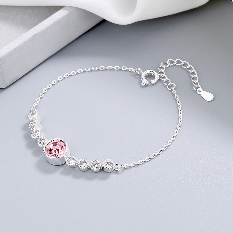 2026 Heart of The Ocean Bracelet Women's Fashion Versatile Crystal Bracelet Student Girlfriend Jewelry Lover Gift