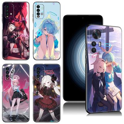 Blue Archive Game Black Silicone Phone Case For Xiaomi Redmi 7A 8A 9A 10A 11A 9C 10C 12C 13C 11 Prime A1 A2 + 12 4G Note 9T 12R