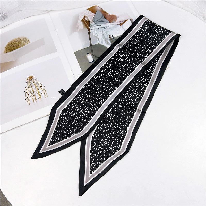 Doppelseitiger Spitzschal für Damen im Frühling und Herbst, dünnes und langes Band, Handgelenk-Taschengurt, vielseitiger dekorativer kleiner Schal