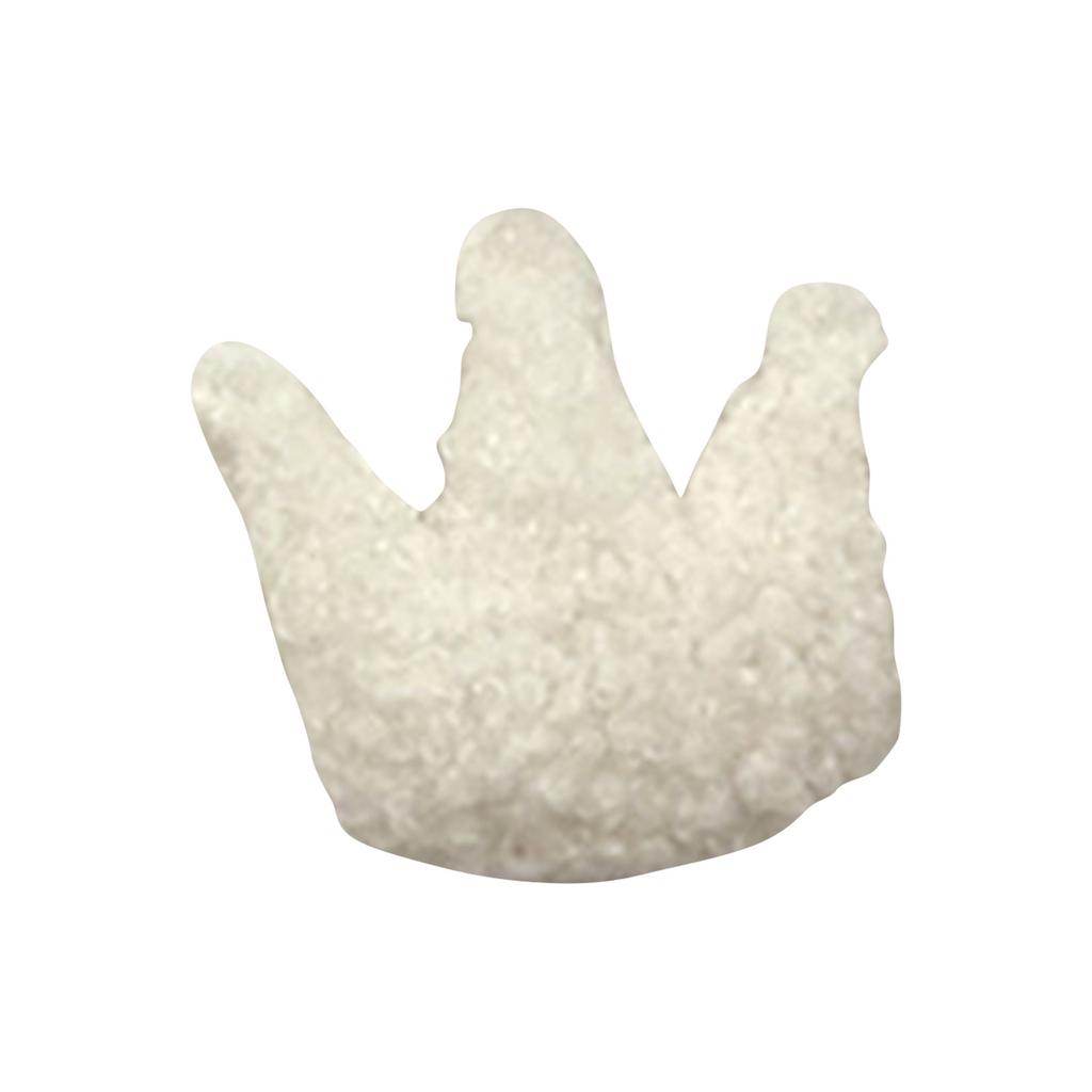 12Pcs Puffy Soft Teddy Plush Padded Patches Crown Appliques For DIY Clothes, Crafts, Hat, Bag, Woolen Gloves, Socks Decor