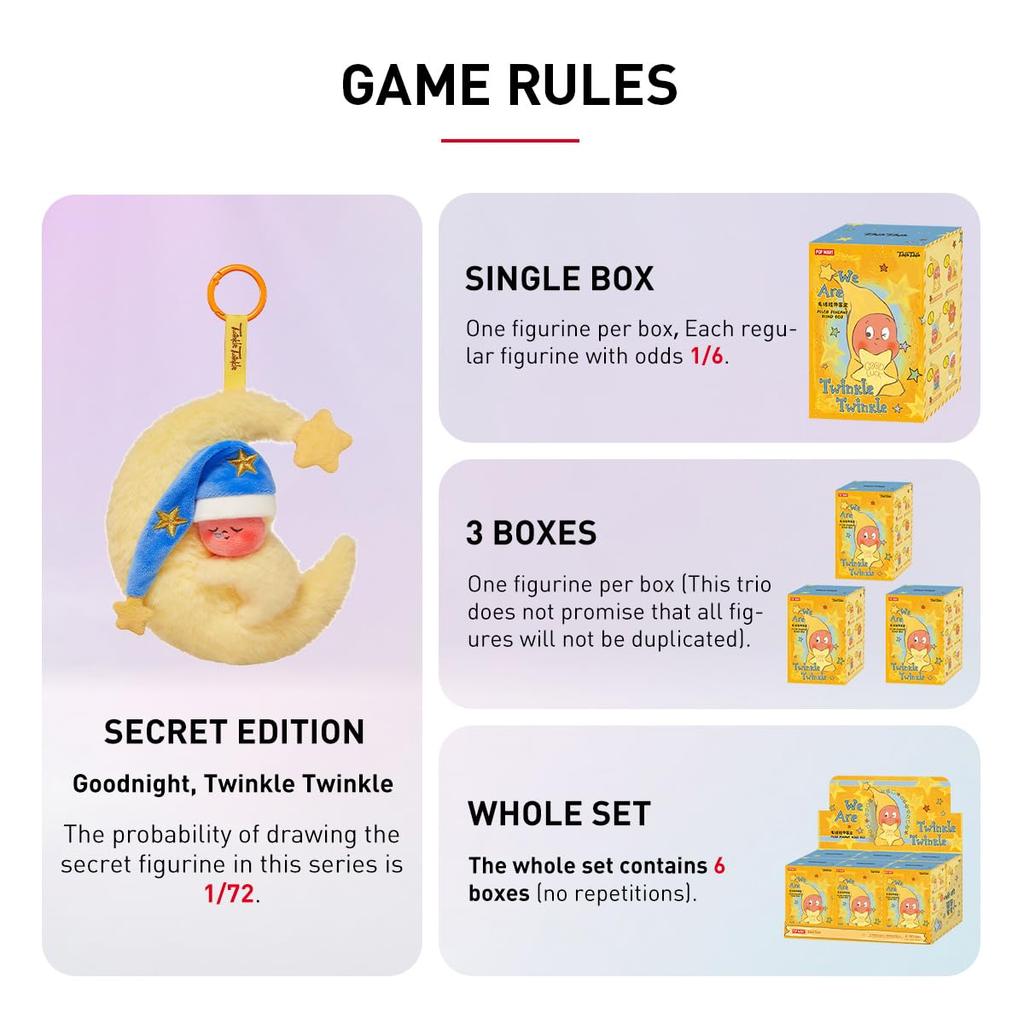 POP MART We are Twinkle Twinkle Series Plush Pendant [3-Piece Set] Pop Mart Gachapon Figure Plastic Model Premium Toy Soft Vinyl Original Character