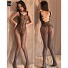 Zwarte Visnet Bodysuit Lingerie van Zijde - Sexy Uitgesneden Stijl voor Vrouwen