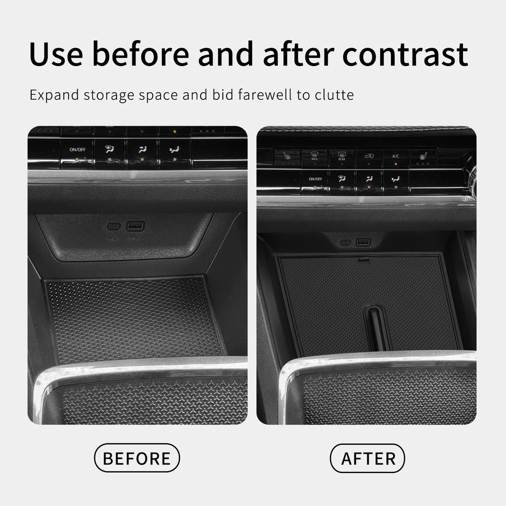 for Chevy Chevrolet Equinox 2025 2026 Central Console Storage Box Case Tidying Tray Organizer Car Interior Accessories Black