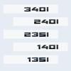 Yeni Parlak Siyah 3D Harfler Numaraları M340i M240i M235i M140i M135i Amblemi BMW F30 F31 F35 F40 F46 G42 G20 Araba Gövde Etiket