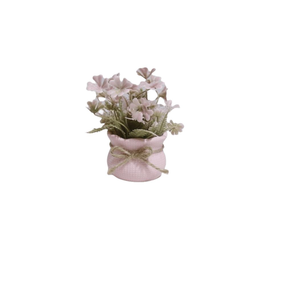 Lifelike Artificial Potted Flowers Mini Simulation Plants Gifts Potted Plants Desk Type D