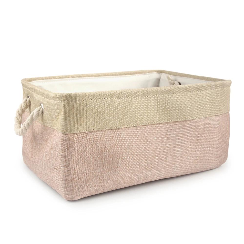 

S/M/L Корзина для игрушек для домашних животных, сортировка всякой всячины, одежда для кошек и собак, ящик для хранения, аксессуары, ящик для организации хранения S 31X21X12cm розовый