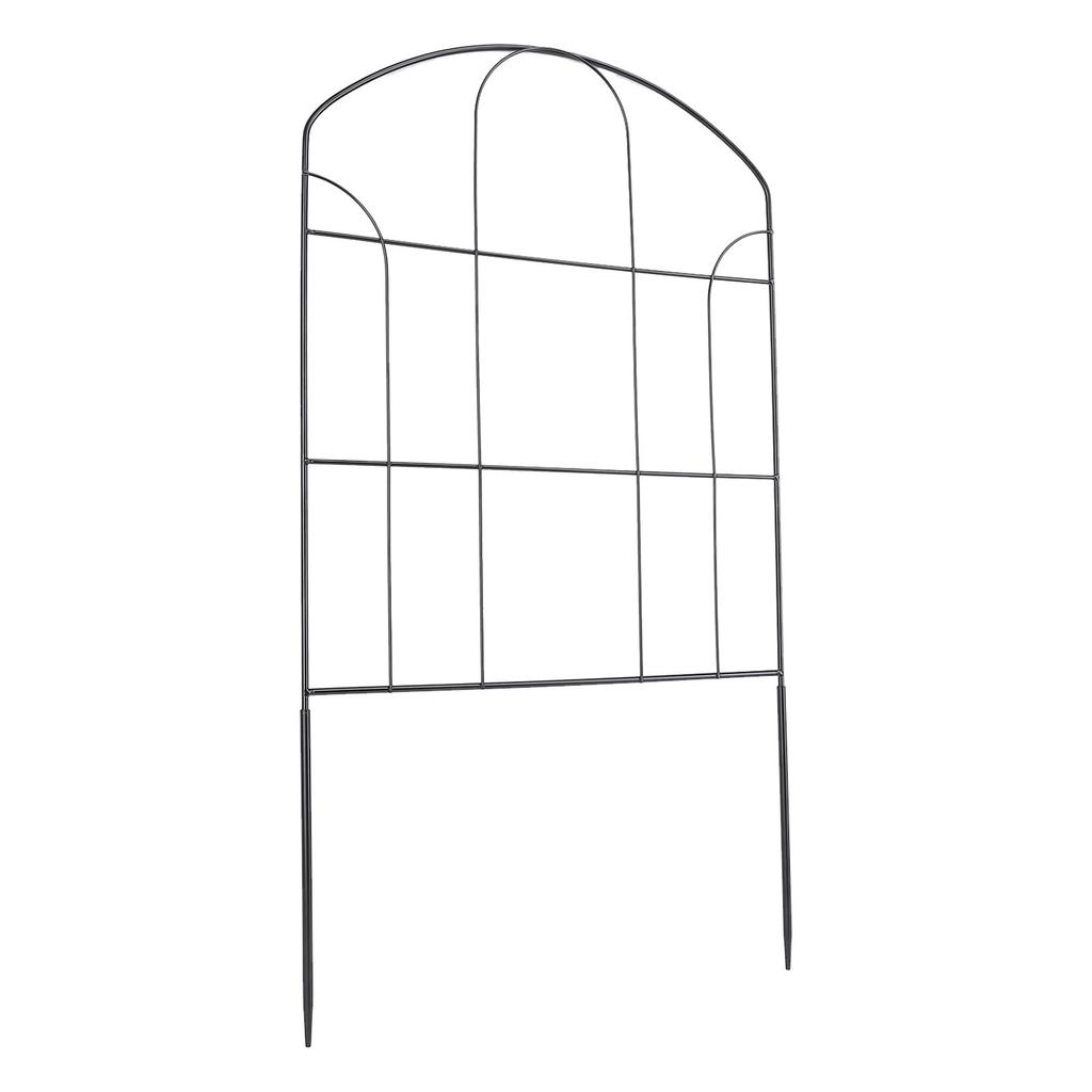 Iron Fence, Decorative Garden Border with Iron Wire Fence Panel for Flower Bed Edging, for Garden, Lawn, Terrace, Landscape, Roadside, Pet, and Vegeta