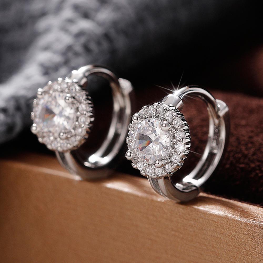 

Серьги Cao Shi из меди с микроинкрустацией цирконами и полным бриллиантовым покрытием, золотистые - Модные украшения в стиле INS, подходящие ко всему