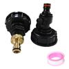 IBC Tank Valve Adapter 1 Set 1 2 3 4 Inch Water Hose Connector 60mm Coarse Thread for Agriculture Use Heavy Duty