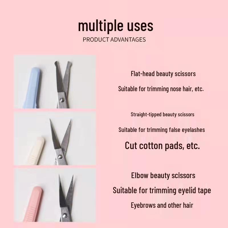 Eyelash & Eyebrow Trimming Scissors - Portable Beauty Salon Tool