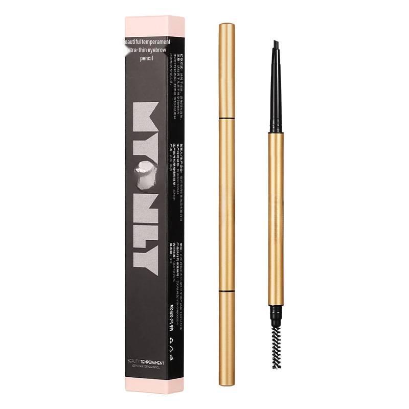 Ultra-Fine Gold Bar Eyebrow Pencil: Natural, Waterproof, Sweatproof, Long-Lasting, Non-Fading, Easy Outline for Women