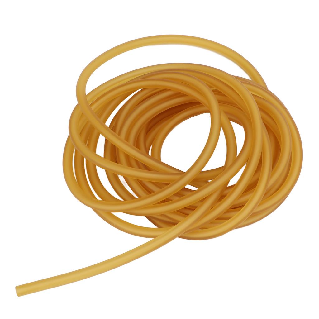 Latex Rubber Band Yellow Highly Elastic Natural Rubber Tube for Slingshots Making Fitness Exercises