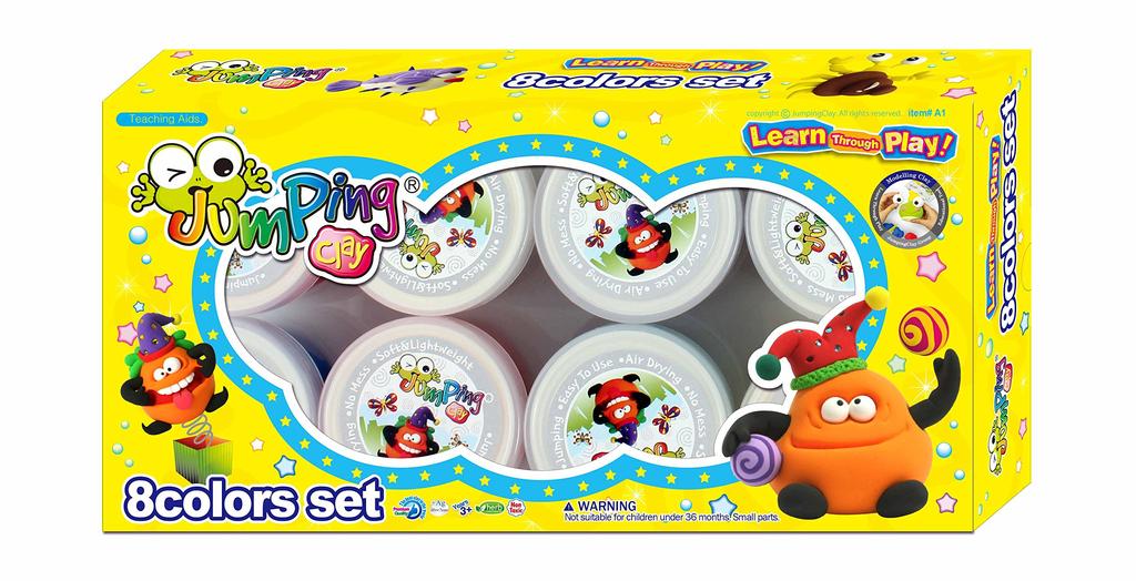 Jumping Clay 8-Color Set (Bottled) (JPC001)