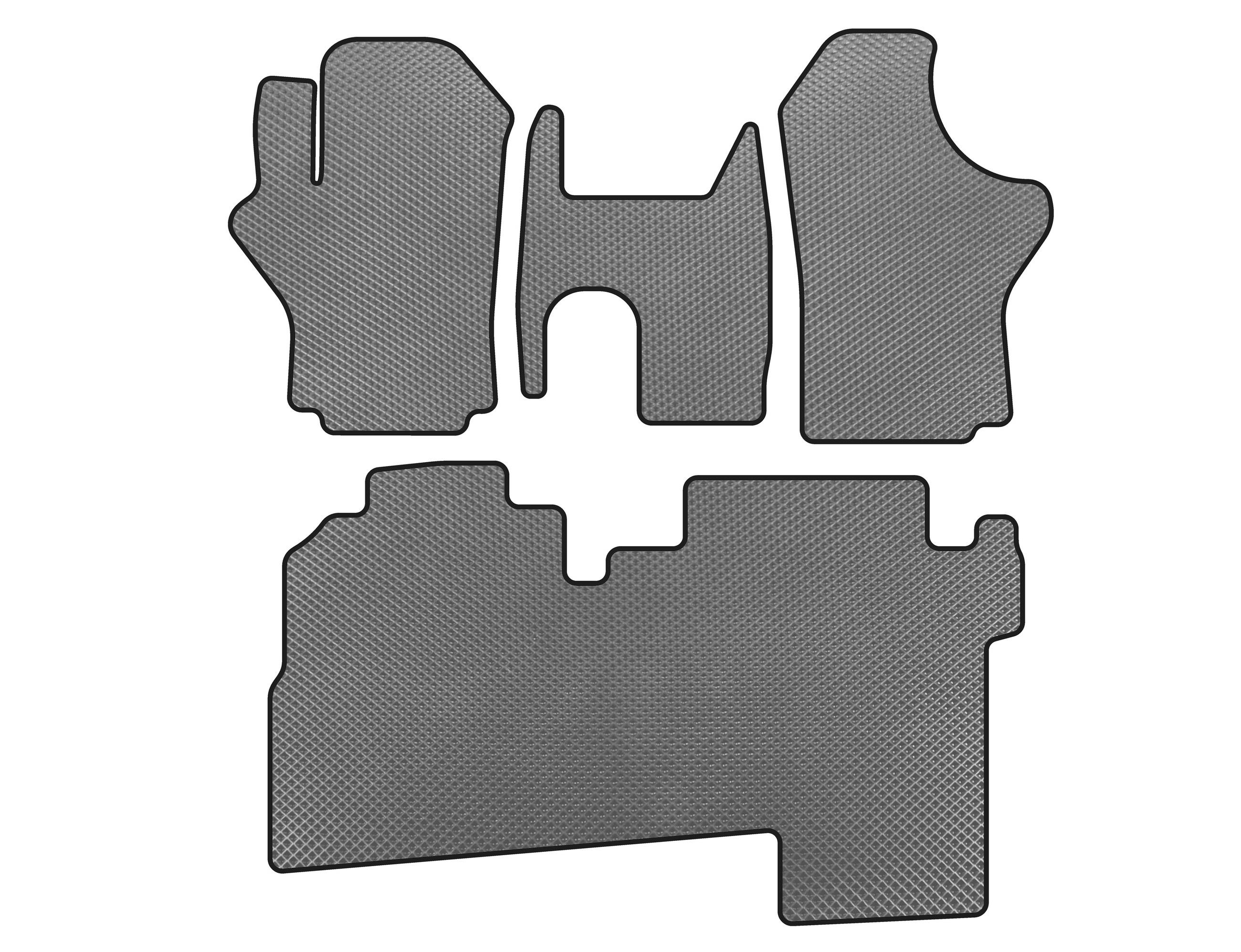 

EVA mats (2004-2007, 2 rows, 8-seater, Grey) for Hyundai H200, H1, Starex