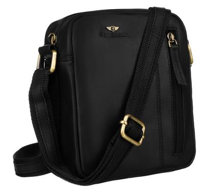 PTN 705-OPU-4680 Black Leather Bag