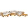 VidaXL Garden Lounge Set with Cushions 12 Pcs, Sofas with Backrest, Furniture Set with Coffee Table Patio Terrace, 3155295