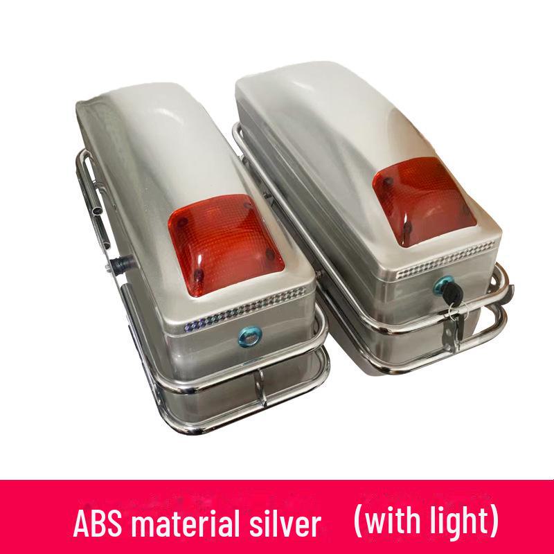 K6 Motorrad-Seitenbox mit Lichtern – 2 oder 3 Boxen, ABS-modifizierter Kofferraum und Heckbox