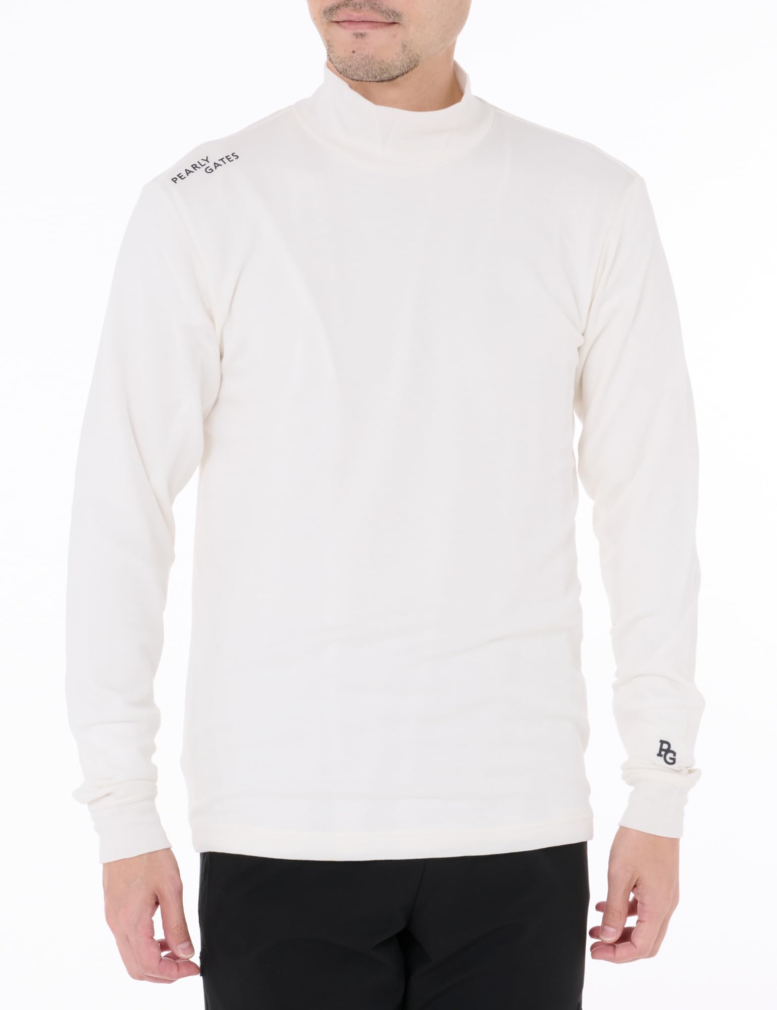 

PEARLY GATES Long Sleeve High Neck Shirt UV Golf Undershirt 4 Men s (DRYMIX Moisture-Wicking, Quick-Drying, Protection) / / 053-4266005 030_White [M]