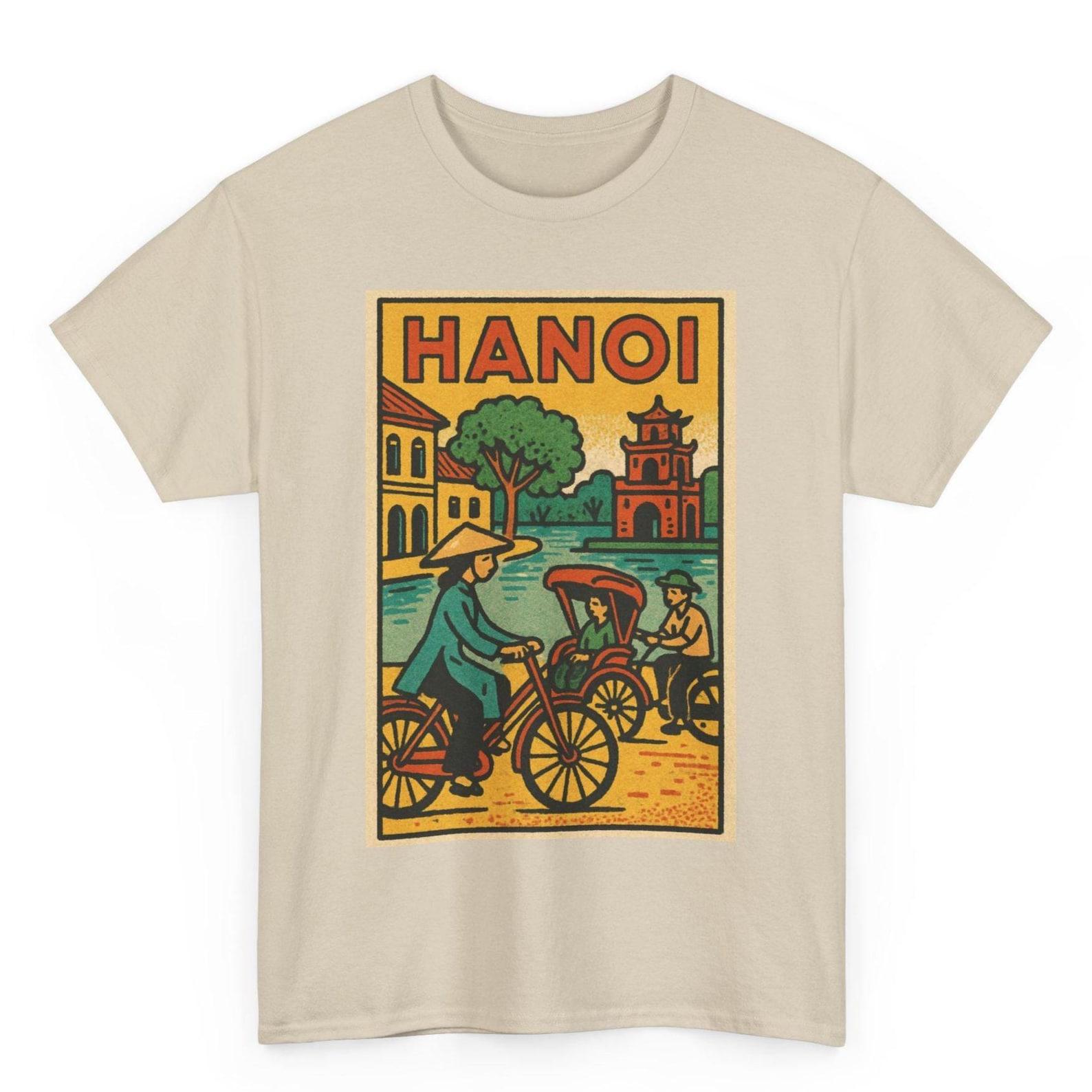Hanoi T-Shirt: Retro Comic Style Vietnamese Capital Tee S