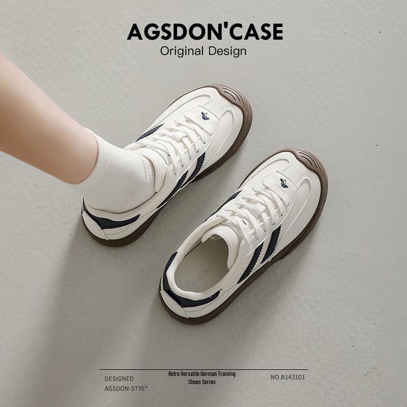 Agsdon Women s Spliced Breathable German Training Sneakers 38