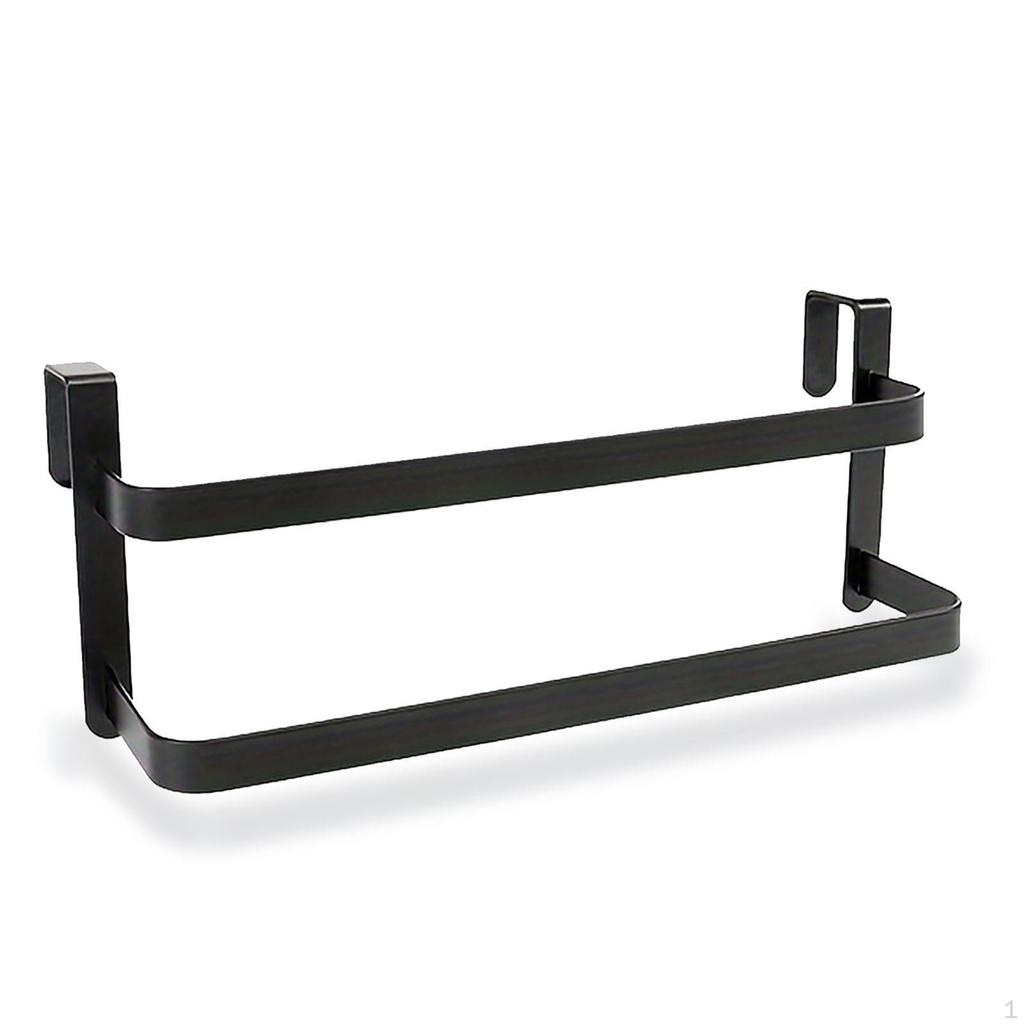 Schranktür Handtuchstange, zweistöckiger Organizer für Küchen- und Badezimmergebrauch