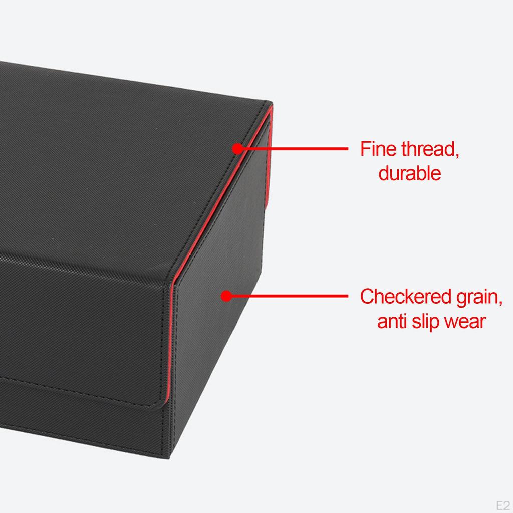 Card Storage Box Double-Sleeved Designed for The Gamer Holds 400+ Multiple Uses 265x182x98mm