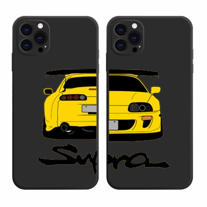 JDM Tokyo Drift Sports Car Paired Couple Phone Case For iPhone 17 16 15 14 13 12 11 Pro Max Mini 7 8 Plus SE Air Cover Fundas