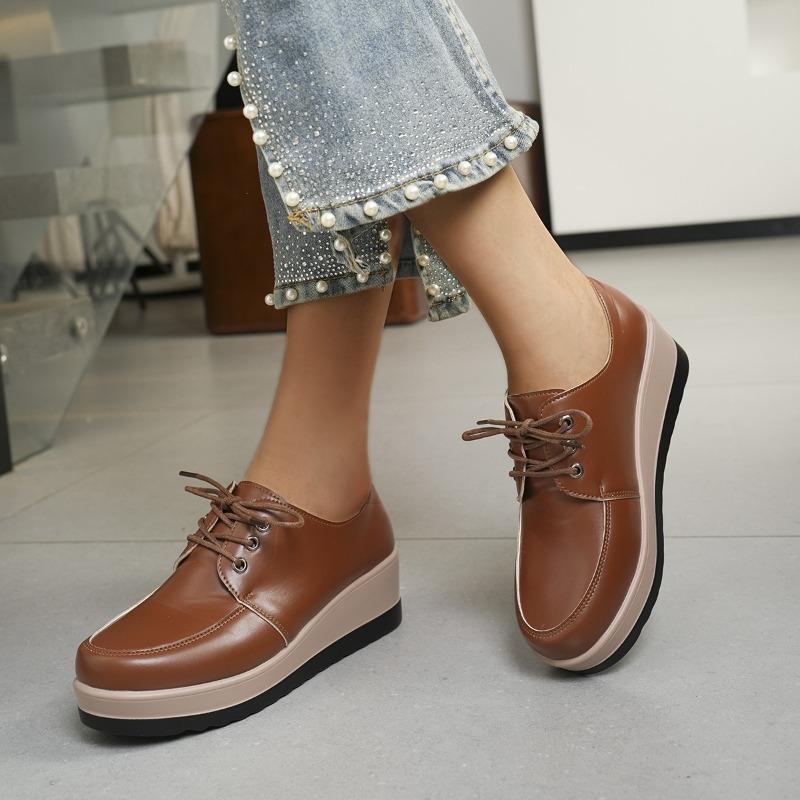 Women Large‑Size Wedge Platform Casual Shoes