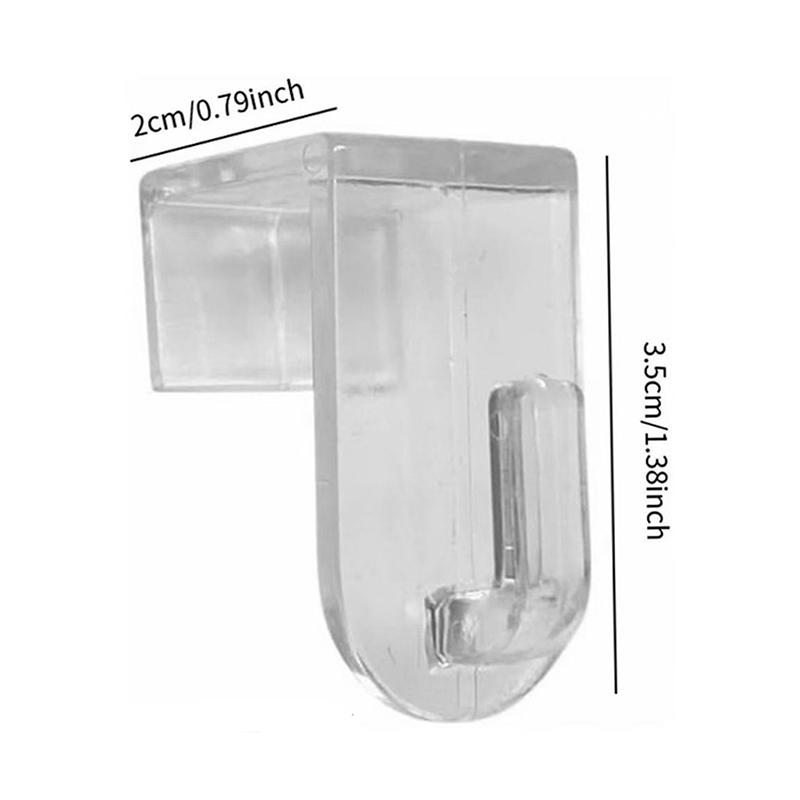 Transparent Hooks String Lights Clip Holder Home Cabinet Drawers Hook Heavy Duty Plastic Hooks For Secure Hanging On Window Door